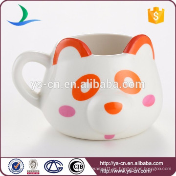 Linda mano pintada dolomita gato taza para la casa